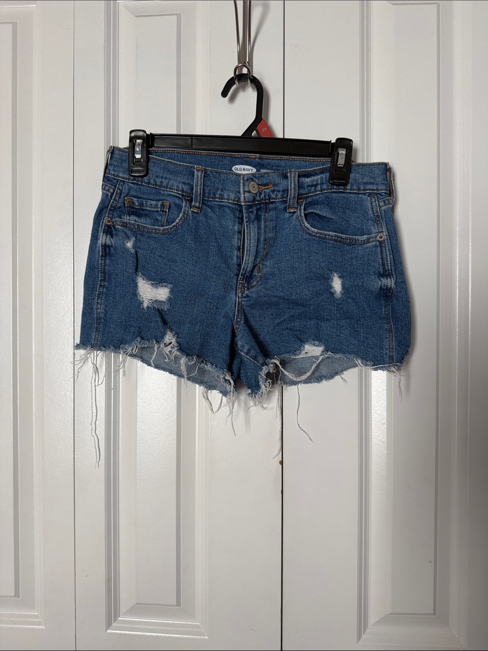 Old Navy Blue Distressed Denim Cutoff Shorts